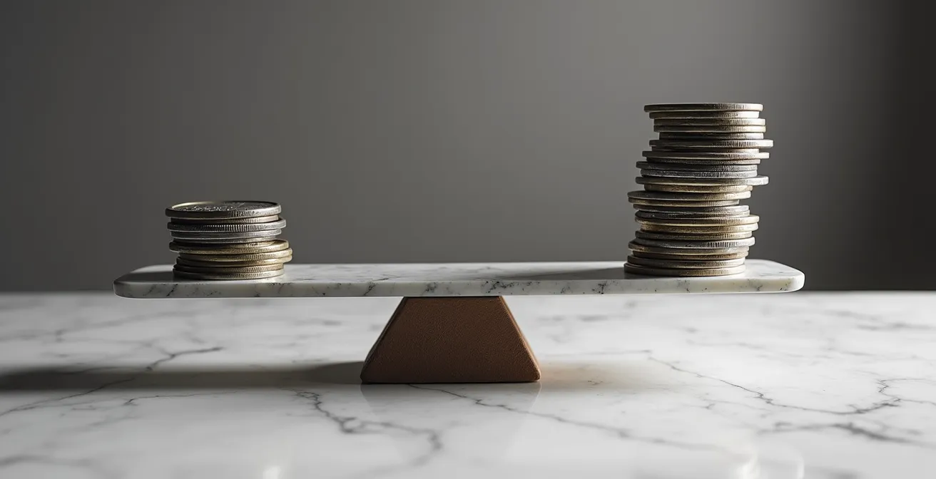 Rappresentazione visiva della differenza tra capitale costante e decrescente