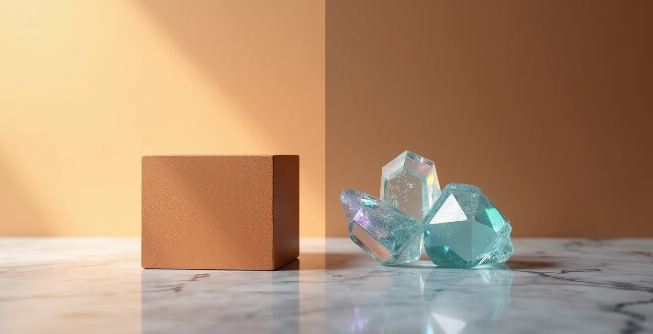 Rappresentazione visiva astratta del confronto tra stabilità e volatilità negli investimenti