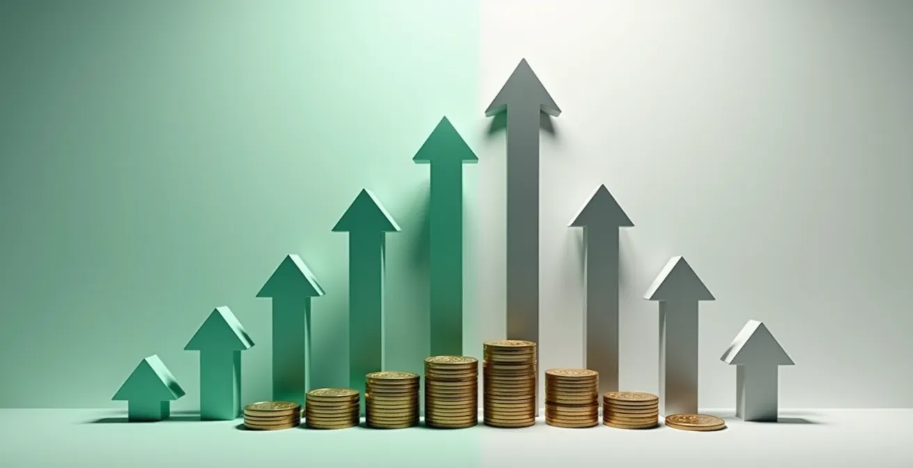 Confronto visivo tra la tassazione agevolata dei fondi pensione e quella standard degli altri investimenti in Italia