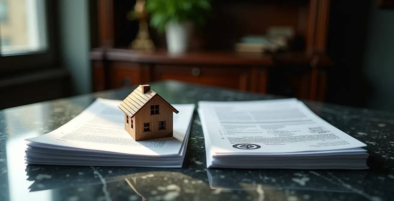 Confronto visivo tra documenti bancari e documenti fiscali su scrivania italiana