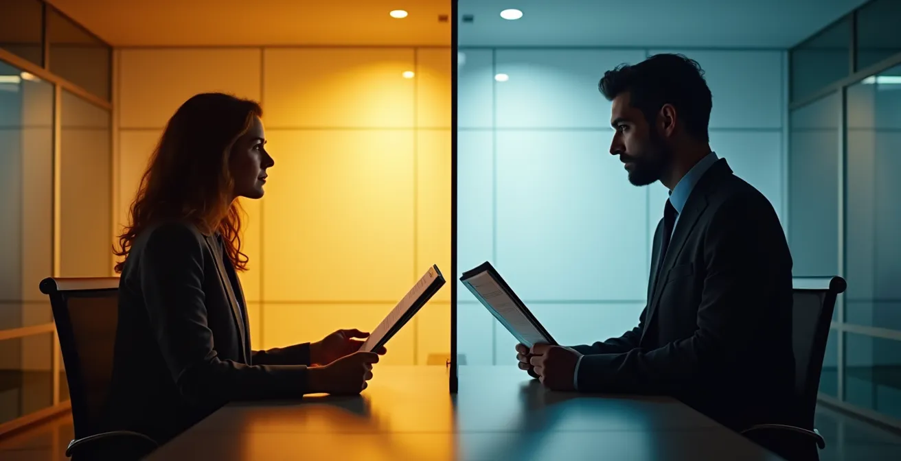 Due persone discutono documenti finanziari con consulente fiscale in studio professionale